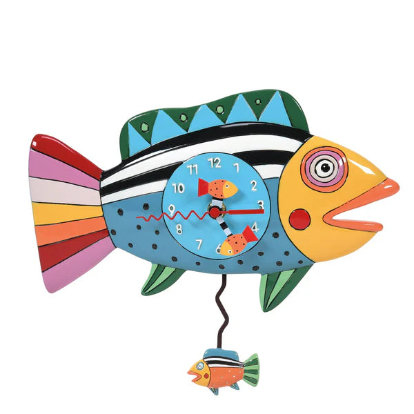 Clock "Rainbow Fish"