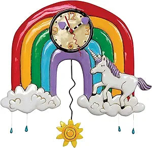 Clock "Rainbow and Unicorn"