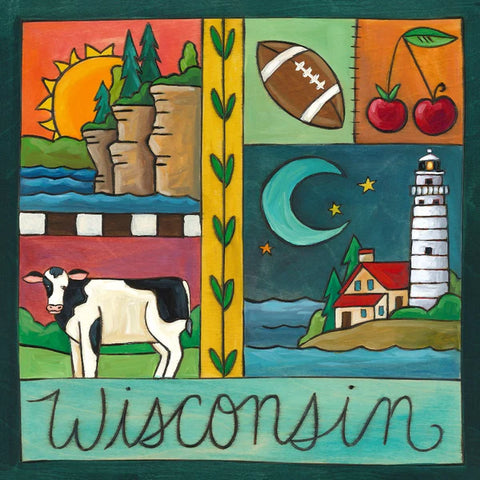 Wisconsin Badger State Plaque