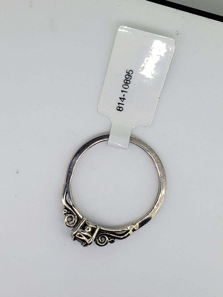 Vintage Sterling Silver Diamond Ring