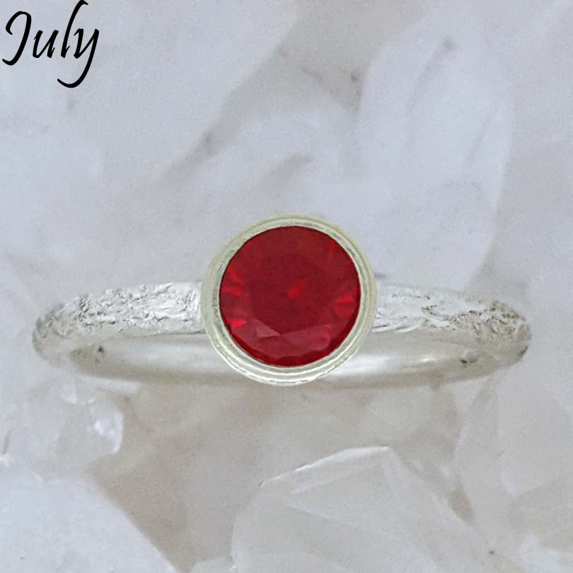 Amazon.com: birthstone ring. ONE stackable birthstone gemstone ring.  sterling silver. mothers ring. stacking ring. personalized gift for her.  mother's day ring. mother's day gift. mother's day jewelry. : Handmade  Products