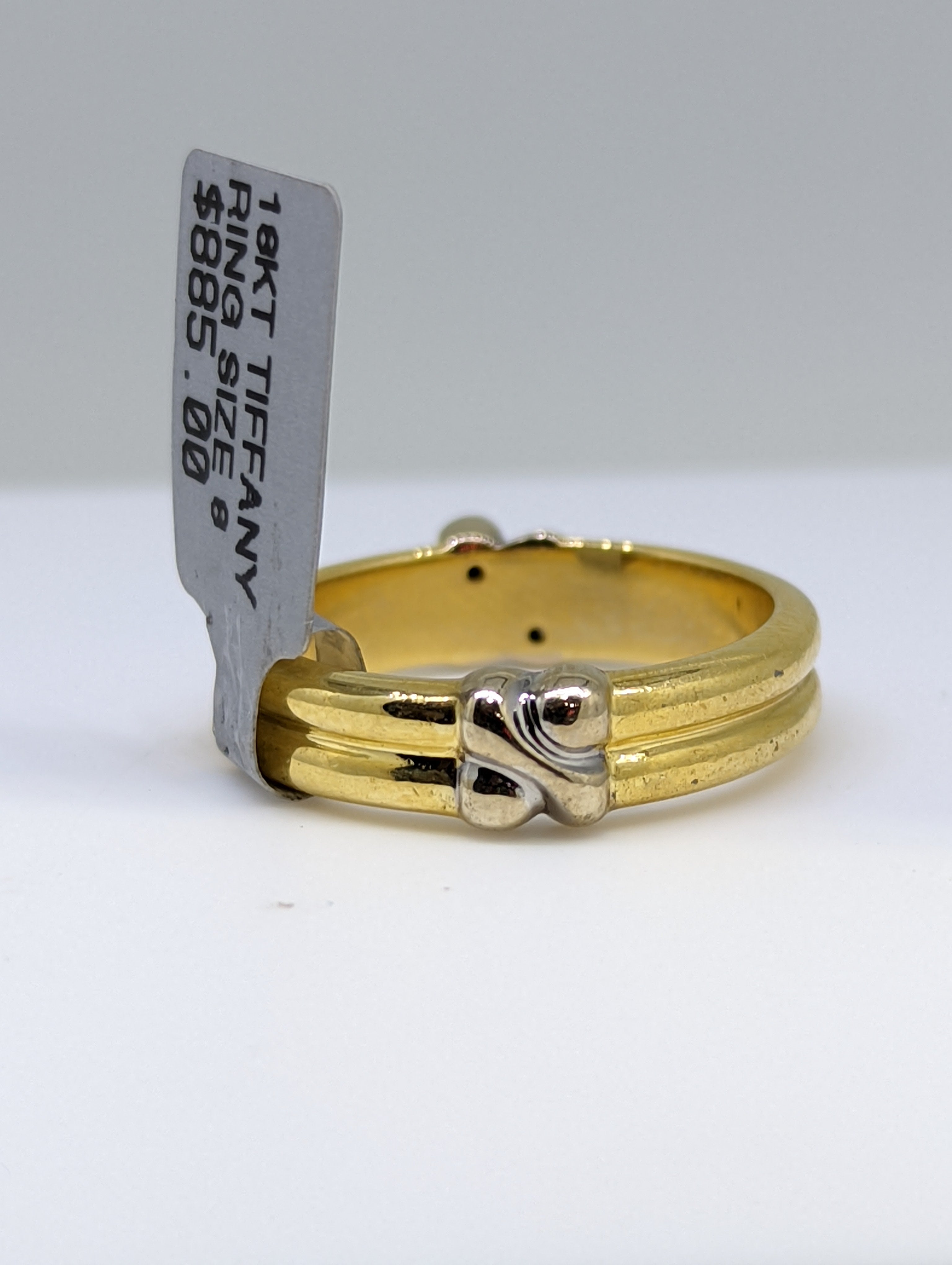 Tiffany & Co. 925 Silver Pink Enamel Signature X Stack Band Ring Size –  Anna's Treasure Box LLC