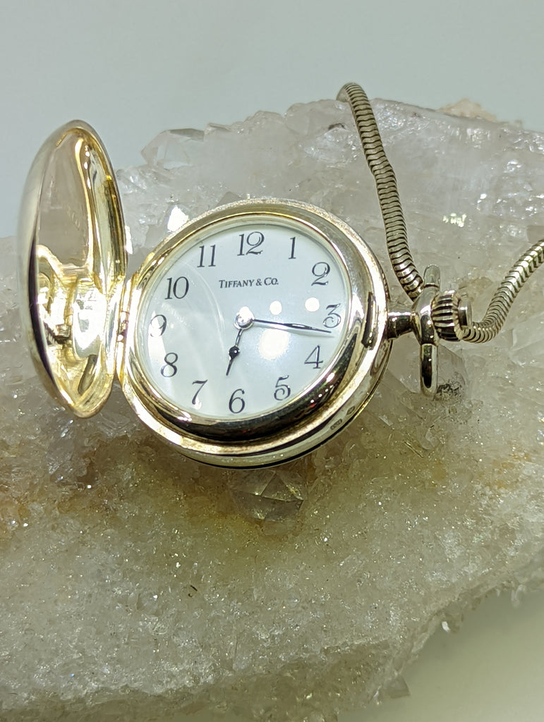 Vintage Sterling Silver Tiffany Pendant Pocket Watch thegoldsmith