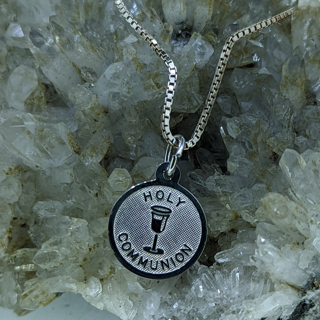 Sterling Silver Communion Coin Necklace