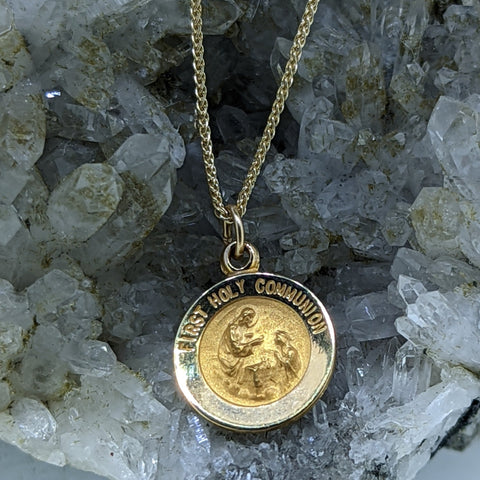 14' First Communion Coin Necklace