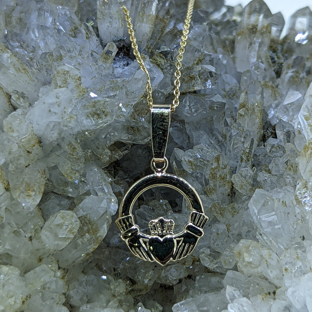 14K Yellow Gold Claddagh