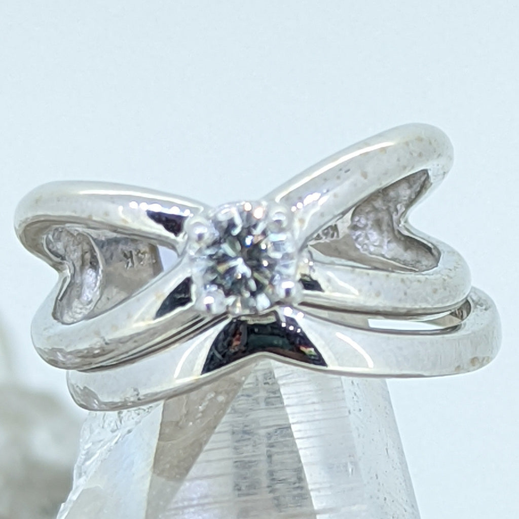 14K White Gold Diamond Wedding Set