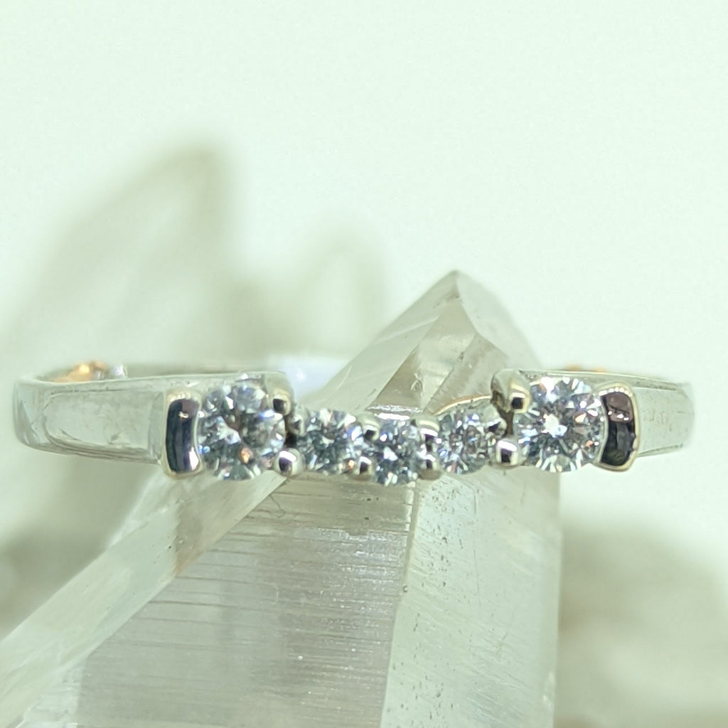 14K White and Yellow Gold Band