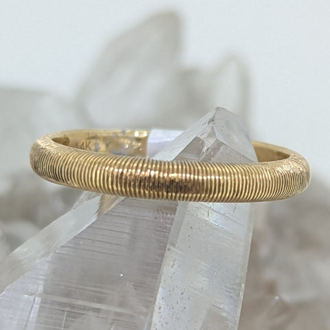 14K Yellow Gold Wedding Band