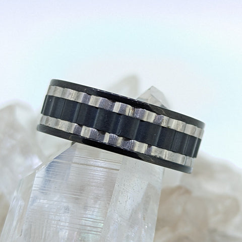 Black Titanium Wedding Band