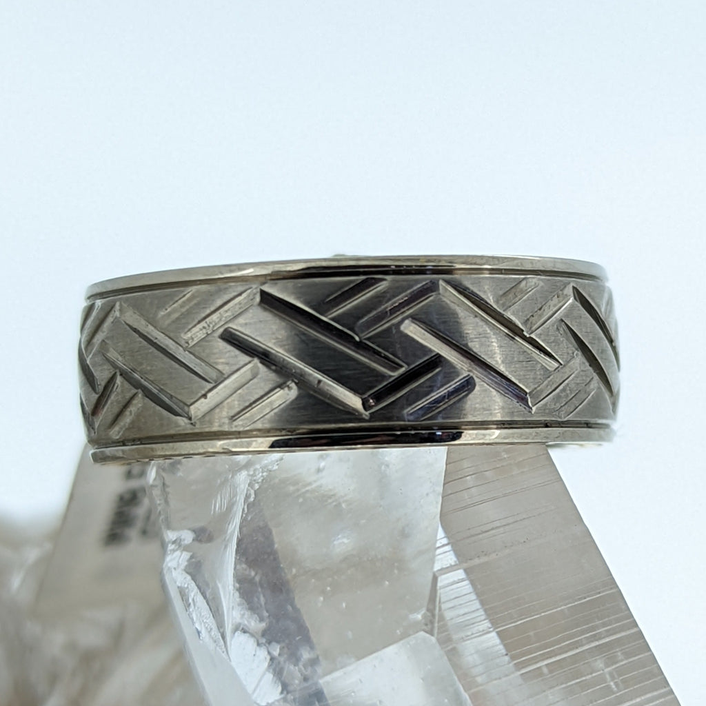 Braided Titanium Wedding Band