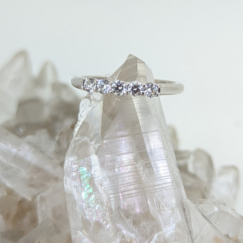 14K White Gold Diamond Ring