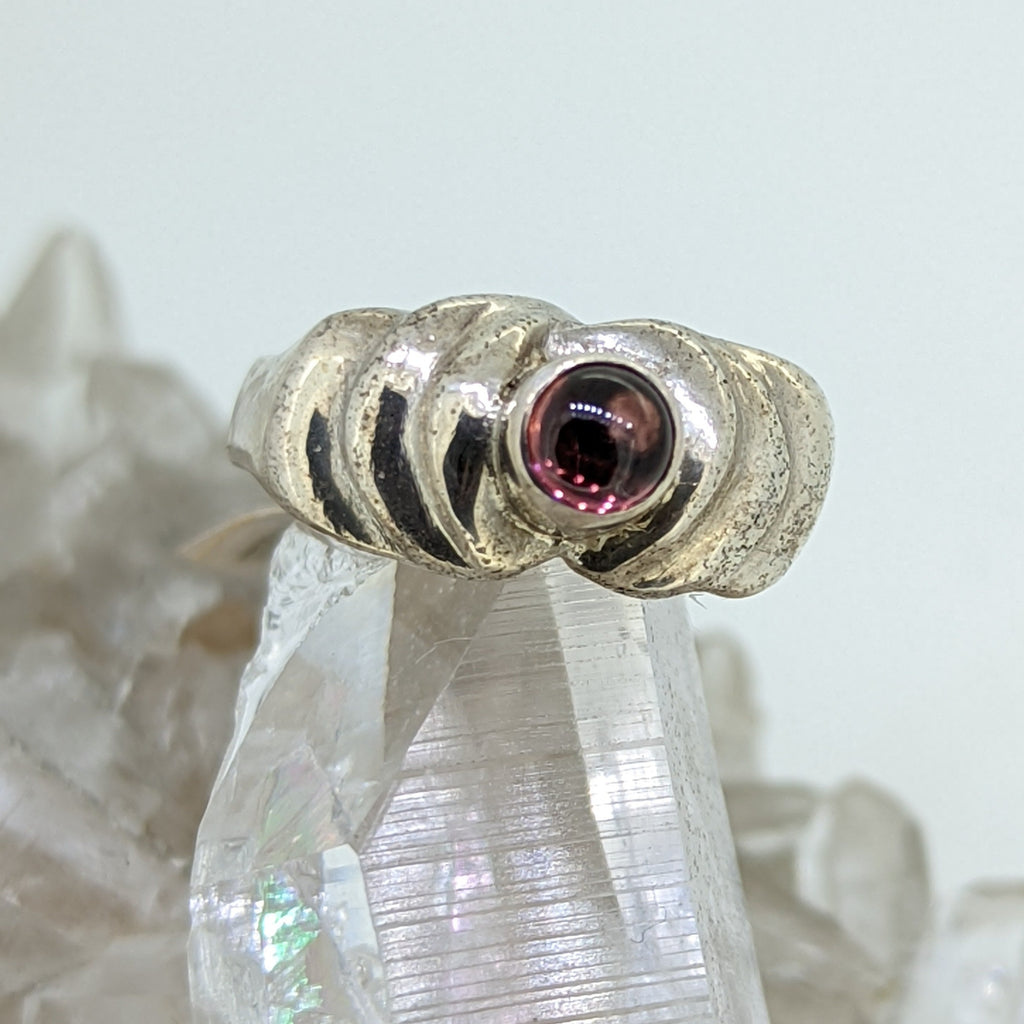 Sterling Silver Garnet Ring
