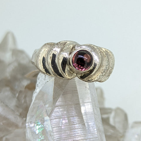 Sterling Silver Garnet Ring