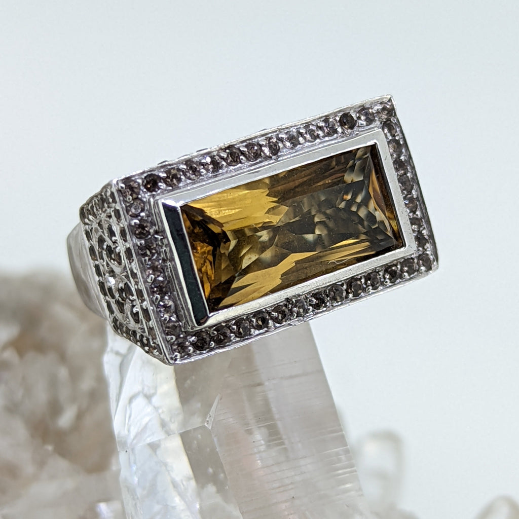 Sterling Silver and Citrine Ring