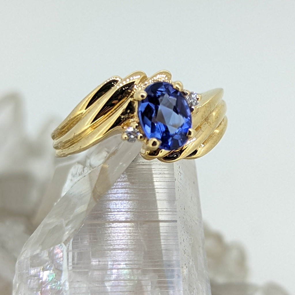 14K Yellow Gold Tanzanite Ring