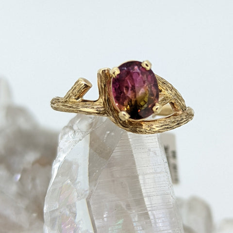 14K Yellow Gold Tourmaline Ring