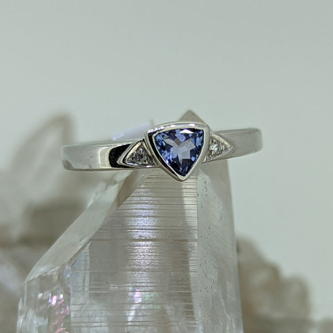 14K White Gold Tanzanite Ring
