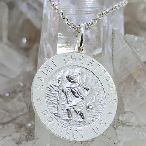 Sterling Silver St. Christopher Necklace