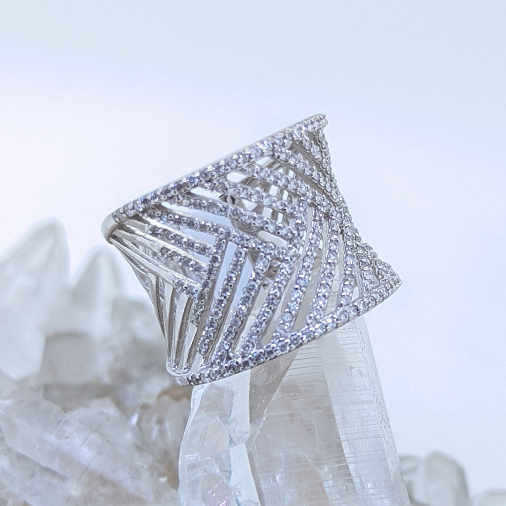 14K White Gold Diamond Ring