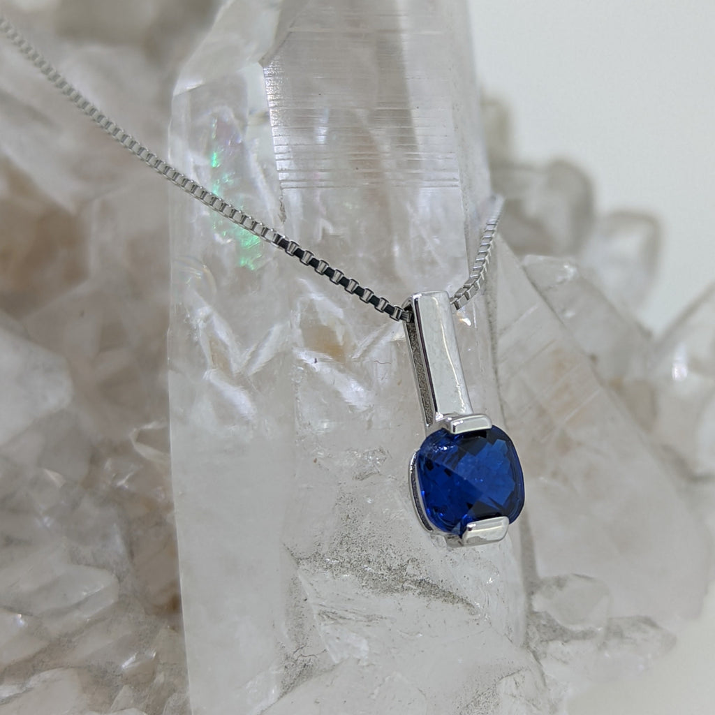 September Birthstone Necklace (Sapphire)