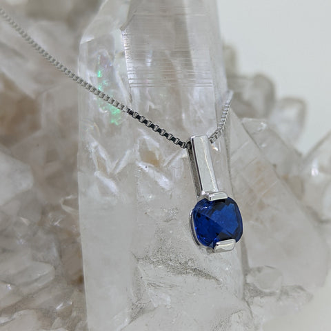September Birthstone Necklace (Sapphire)