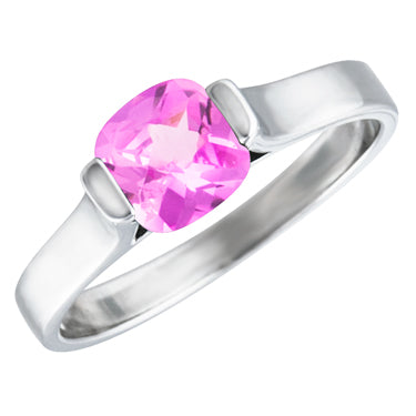 Sterling Silver Birthstone Ring Available in January thru December Center Stones