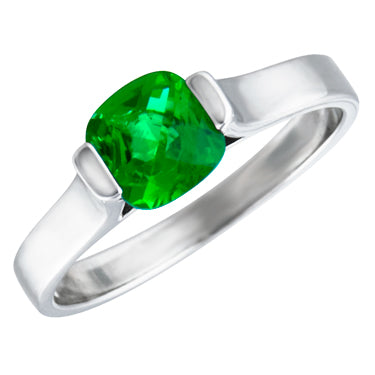 Sterling Silver Birthstone Ring Available in January thru December Center Stones