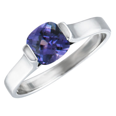 Sterling Silver Birthstone Ring Available in January thru December Center Stones