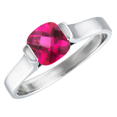 Sterling Silver Birthstone Ring Available in January thru December Center Stones