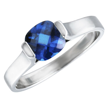 Sterling Silver Birthstone Ring Available in January thru December Center Stones
