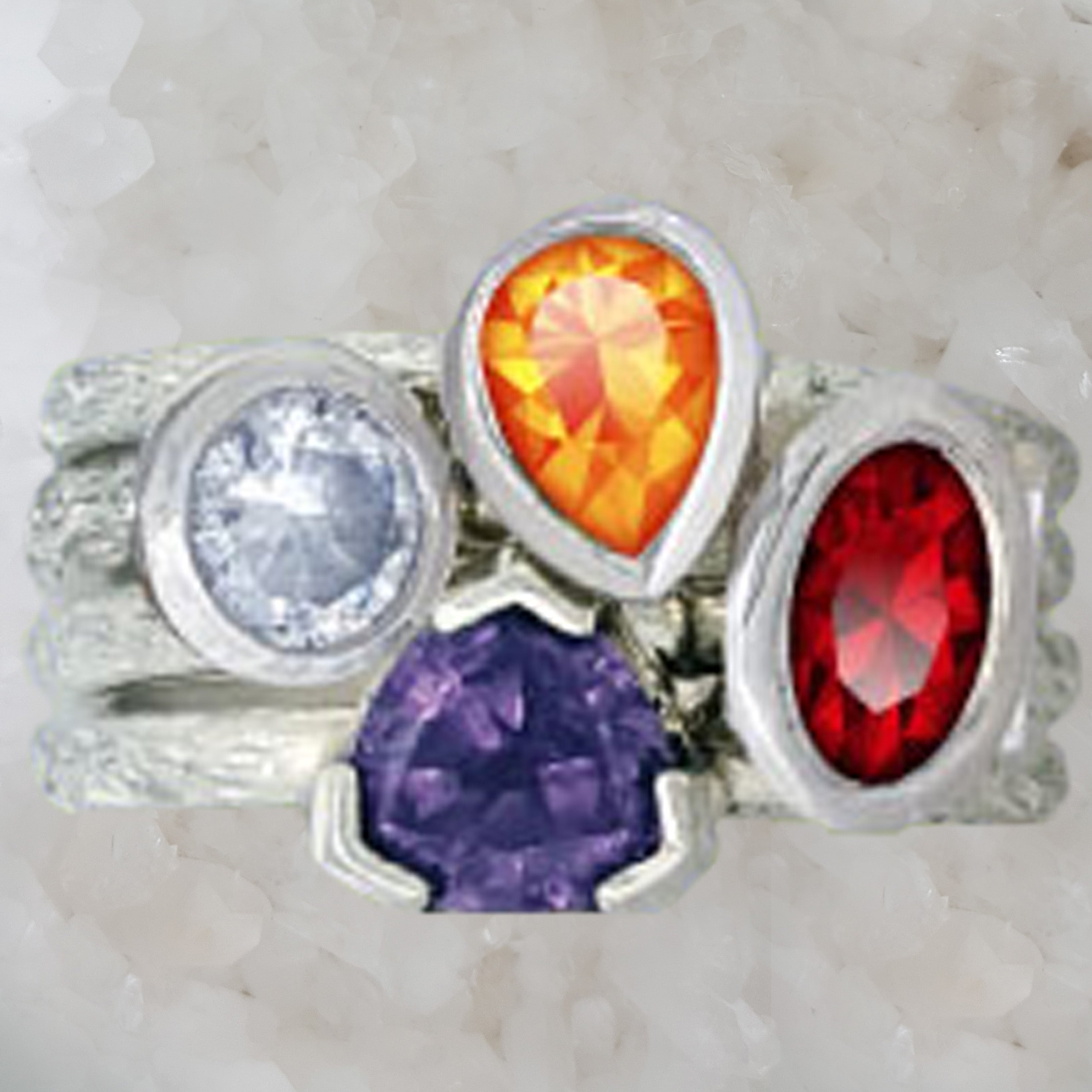 Beautiful Stacking Mothers Rings