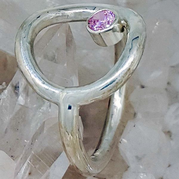 Sterling Silver Ring set with an October Birthstone