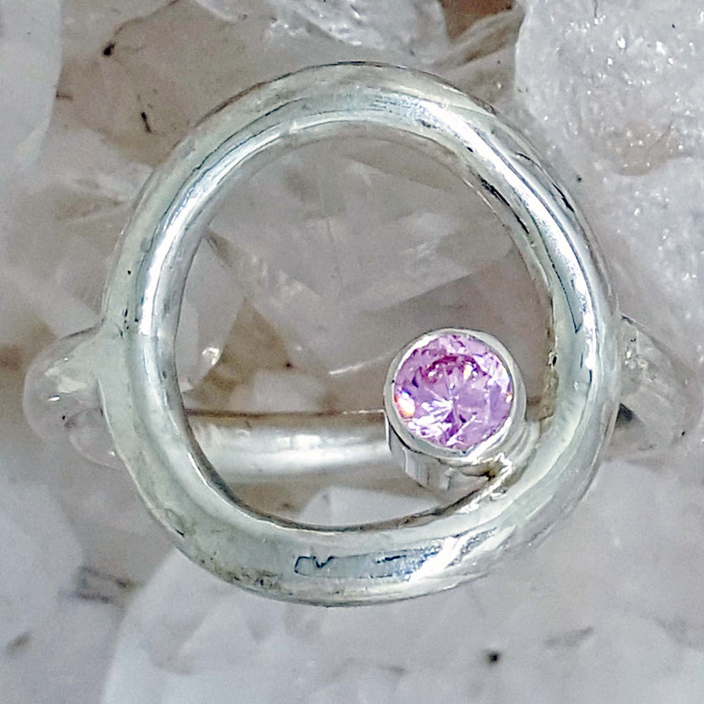 Sterling Silver Ring set with an October Birthstone