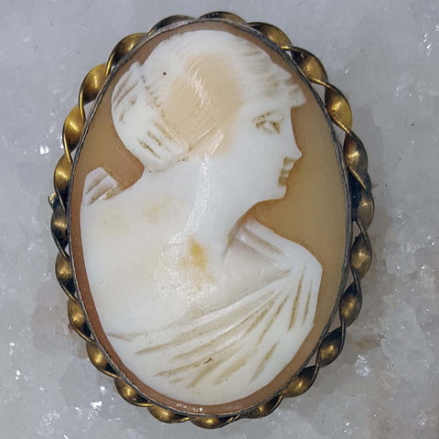 Vintage Cameo Pin