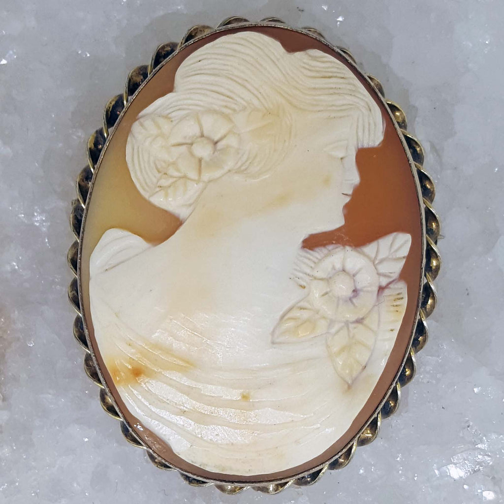 Vintage Cameo Pin